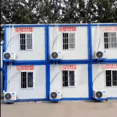 團(tuán)河建60間箱房宿舍60臺空調(diào)全部到位